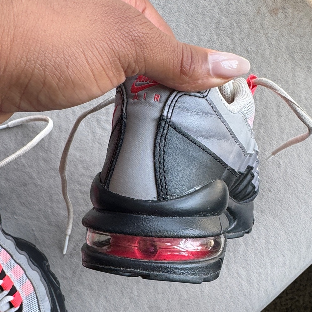 Nike Air Max 95 Black, Gray, and Red Sneakers - Picture 3 of 6